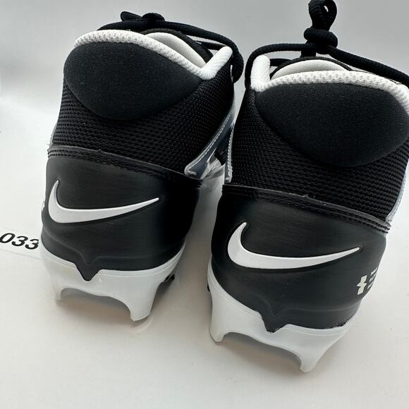 NIKE Men\'s 9 Alpha Menace 4 PRO Football Cleats Black/White FZ7702-005 main image 6